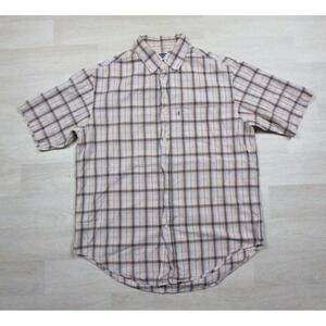 Ralph Lauren Polo Jeans Co Camp Shirt Men's (M) Plaid Short Sleeve Vintage 90s